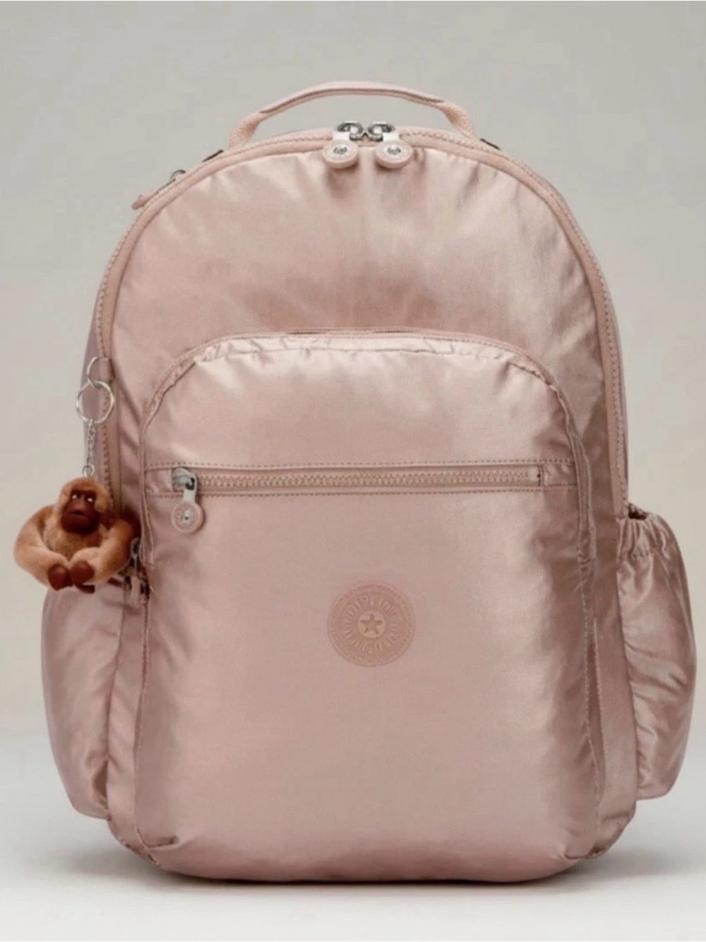 Kipling Seoul Large 15" Laptop Backpack Metallic QUARTZ